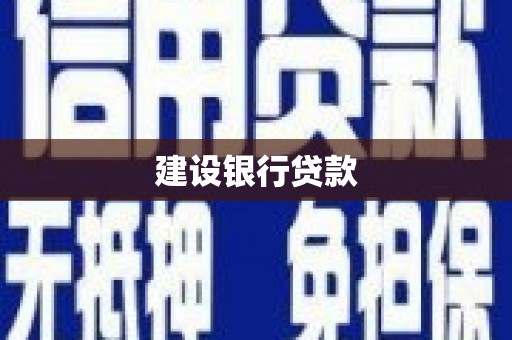 翼城建设银行贷款
