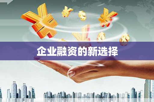 翼城企业融资的新选择
