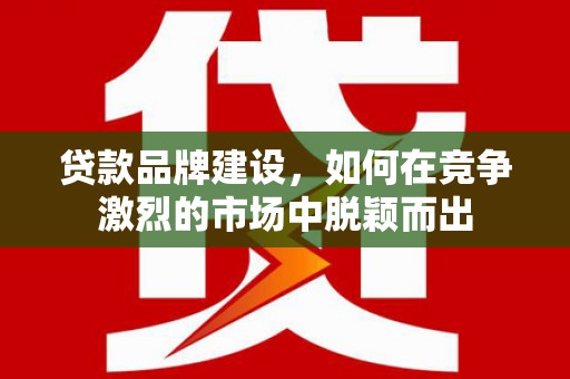 翼城贷款品牌建设，如何在竞争激烈的市场中脱颖而出