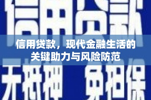 翼城信用贷款，现代金融生活的关键助力与风险防范