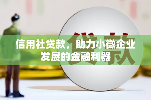 翼城信用社贷款，助力小微企业发展的金融利器
