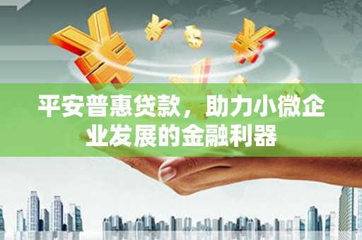 翼城平安普惠贷款，助力小微企业发展的金融利器